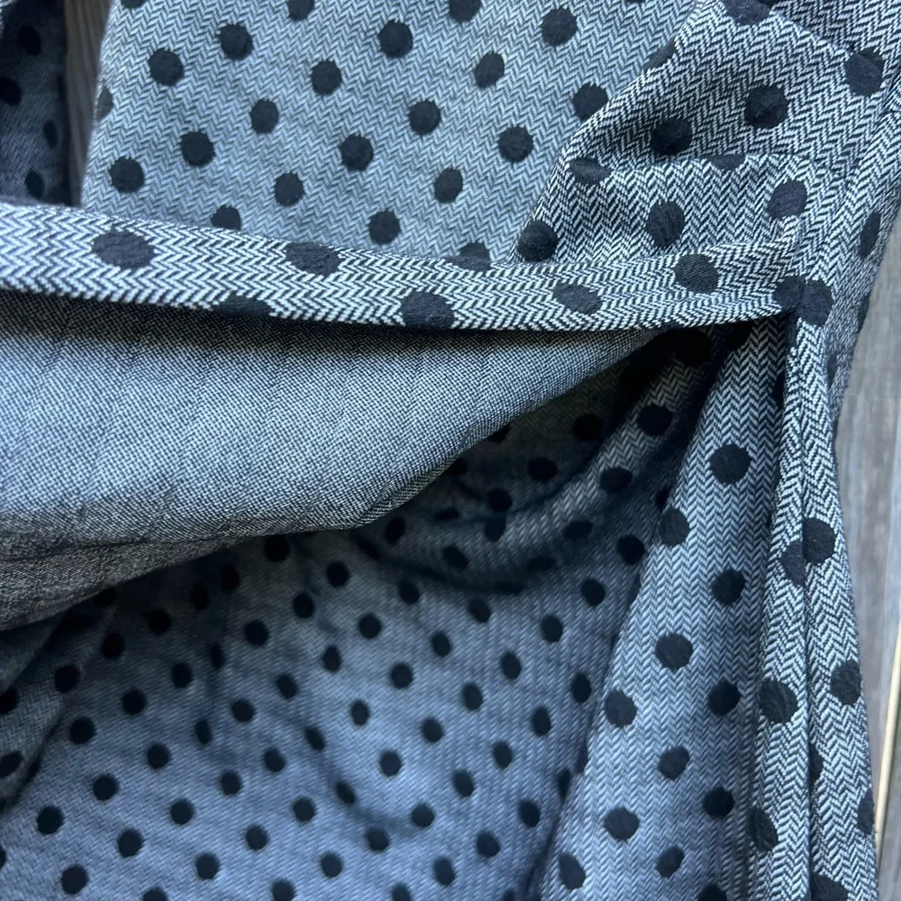 TALBOTS Black and Gray Polka Dot Dress Women’s Small Petite